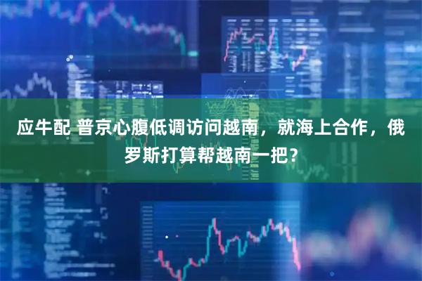 应牛配 普京心腹低调访问越南，就海上合作，俄罗斯打算帮越南一把？
