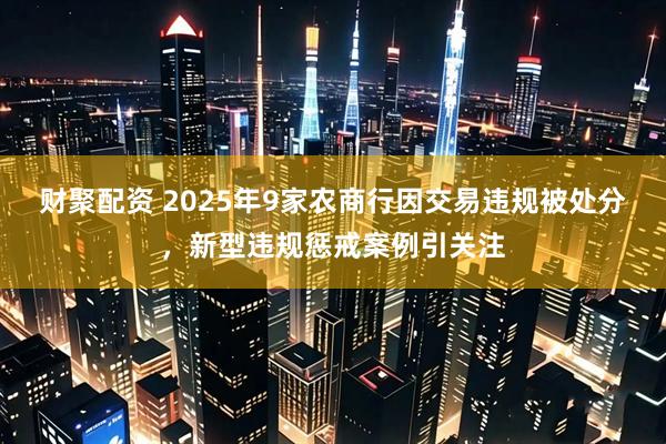 财聚配资 2025年9家农商行因交易违规被处分，新型违规惩戒案例引关注