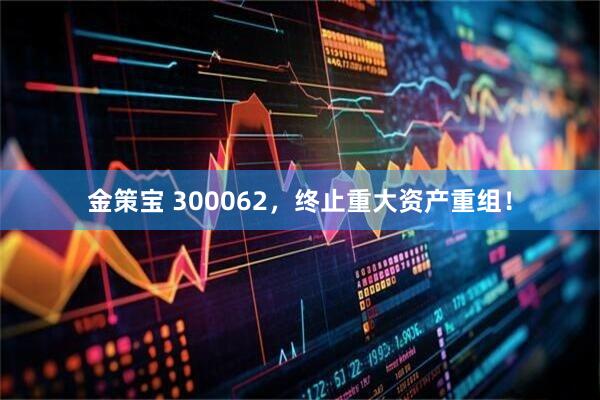 金策宝 300062，终止重大资产重组！